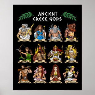 Ancient Greek Gods Poster