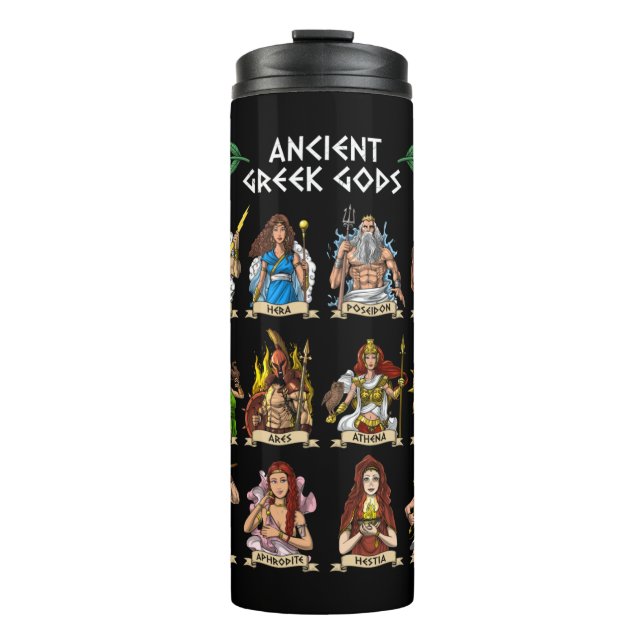 Ancient Greek Gods Thermal Tumbler (Front)