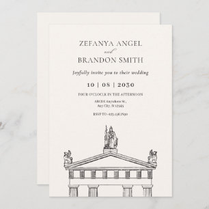 Ancient greek  invitation
