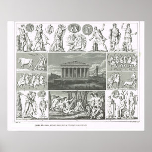 Ancient Greek legendary figures Poster