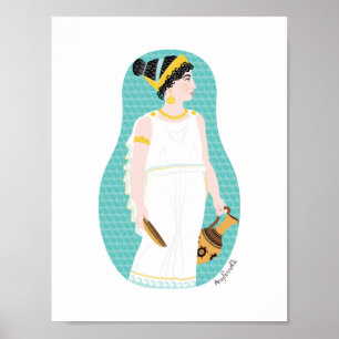Ancient Greek Matryoshka Poster