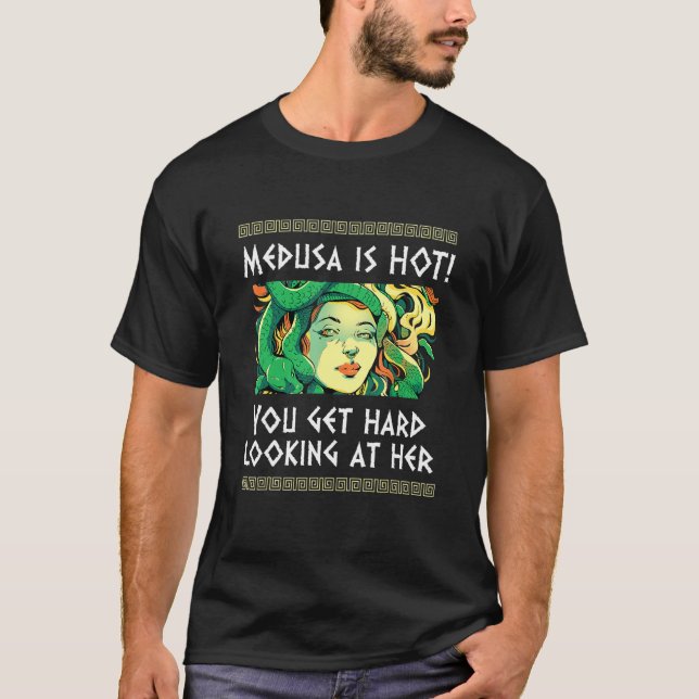Ancient Greek Mythology and Greek Monsters Medusa  T-Shirt (Front)