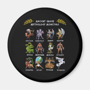 Ancient Greek Mythology Monsters Magnet