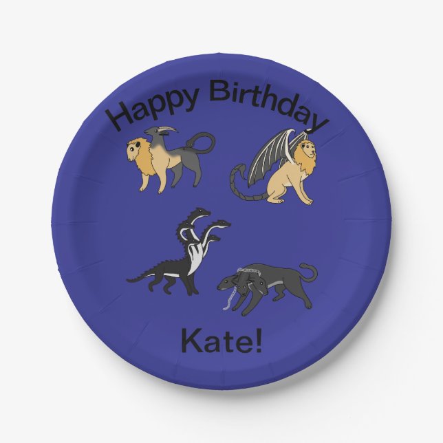 Ancient Greek mythology Paper Plate (Front)