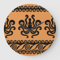 Ancient Greek octopus, wave pattern