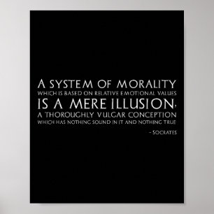 Ancient Greek Philosophy - Philosopher Socrates Qu Poster