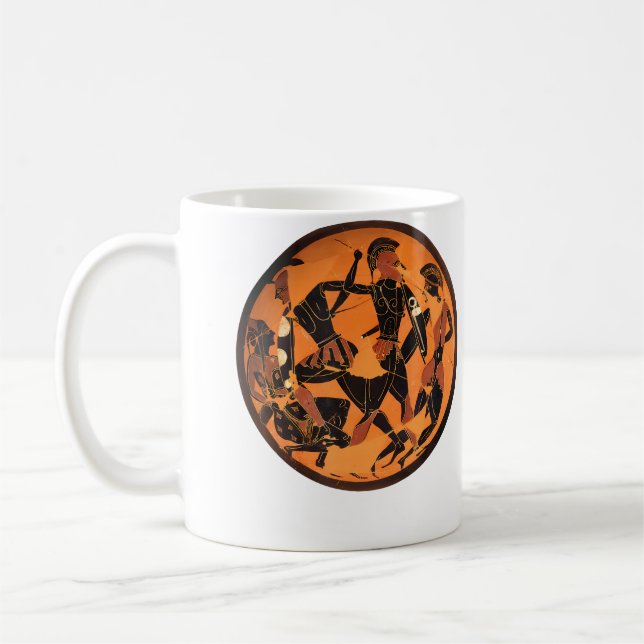 Ancient Greek Pottery Coffee Mug (Left)