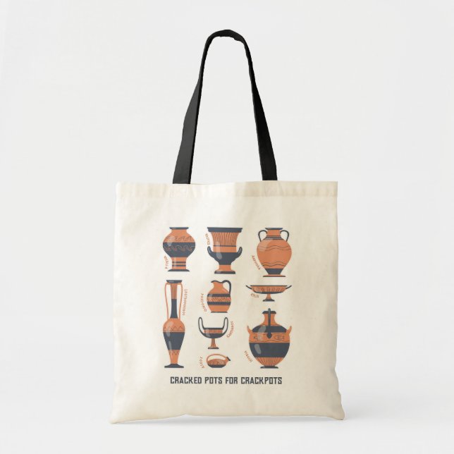 Ancient Greek Pottery: Pot Types Tote Bag (Front)