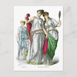 Ancient Greek Priestess and Noble Women Postcard