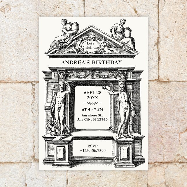 Ancient greek roman architecture invitation (Creator Uploaded)
