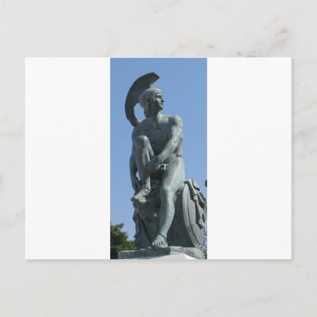 Ancient Greek Soldier in Classical Greece Postcard (Front)