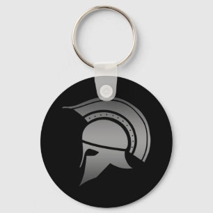 Ancient Greek Spartan Helmet Key Ring