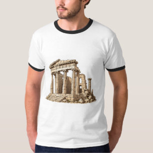 Ancient Greek Temple Ruins Artistic Men’s Classic T-Shirt