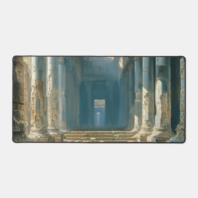 Ancient Greek Temple Ruins Desk Mat (Front)
