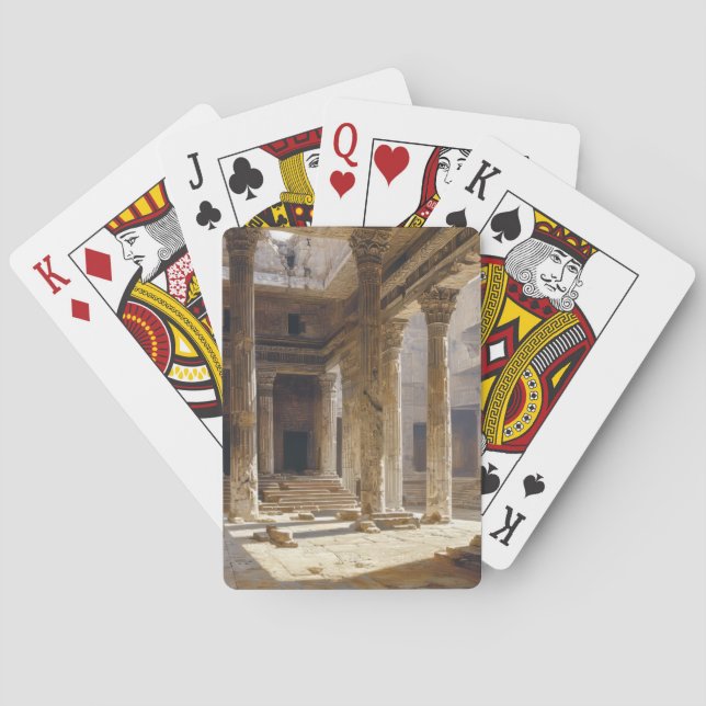 Ancient Greek Temple Ruins Playing Cards (Back)