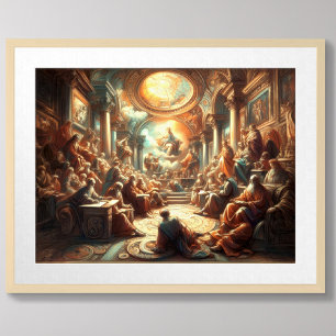 Ancient Green Philosophy Great Hall School Poster