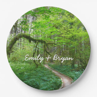 Ancient Groves Trail at Olympic National Park Paper Plate