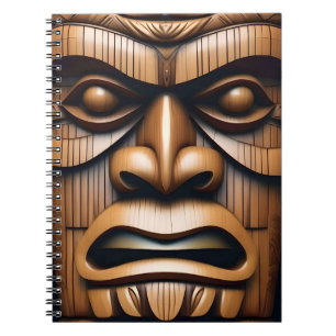 Ancient Guardians: Tiki Wood Art Notebook