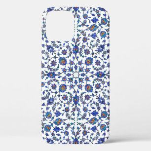 Ancient Handmade Turkish Floral Tiles Pattern iPhone 12 Pro Case