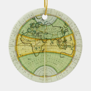 Ancient Hemispheres of the World, plate 94 from 'T Ceramic Tree Decoration
