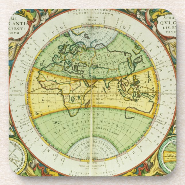 Ancient Hemispheres of the World, plate 94 from 'T Coaster (Front)