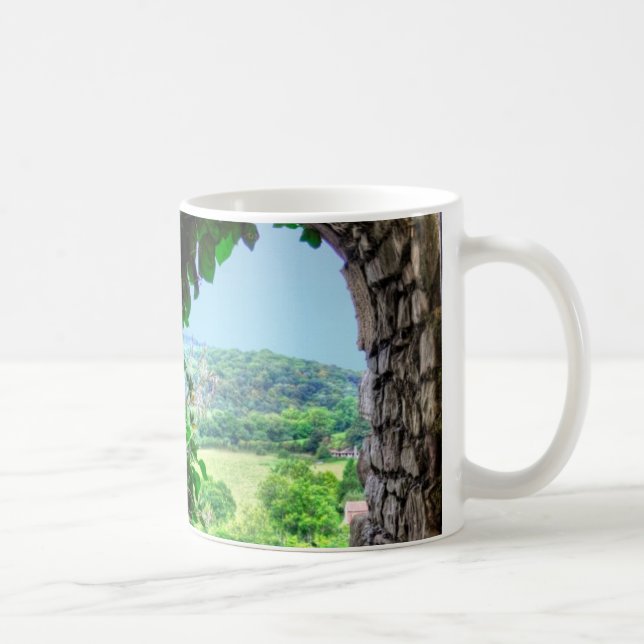 Ancient Historic Sites, Castle Ruins of Britain Coffee Mug (Right)