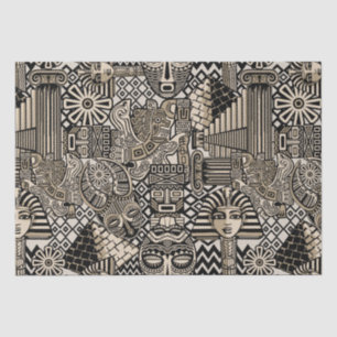 Ancient Historical Symbols Tattoo Style Tissue Paper
