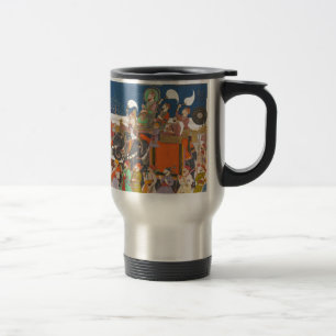 ANCIENT INDIA ROYAL ELEPHANT PROCESSION TRAVEL MUG