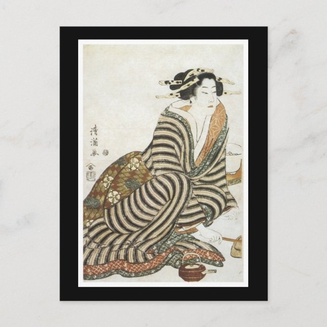 Ancient Japanese Art Postcard (Front)
