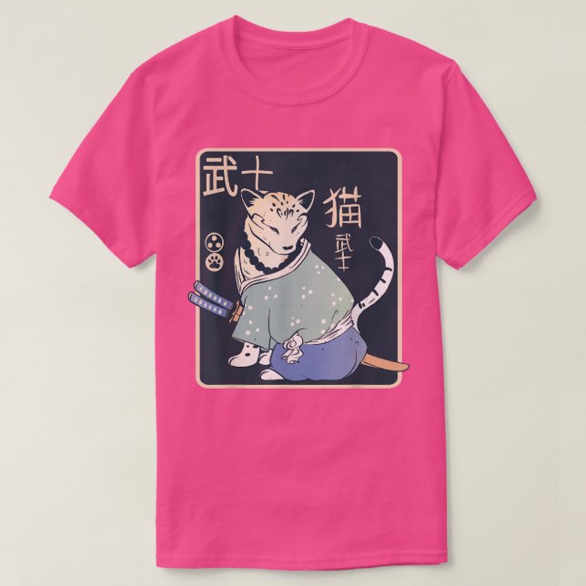 Ancient Japanese Cat Artwork  Classic Japanese Mil T-Shirt (Design Front)