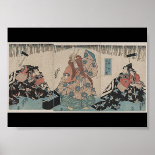Ancient Japanese Sword Making Ritual circa 1848 Poster