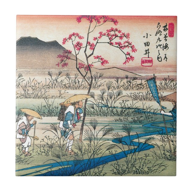 Ancient Japanese Travellers Tile (Front)