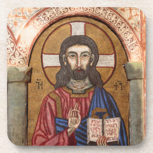 Ancient Jesus Mosaic Coaster