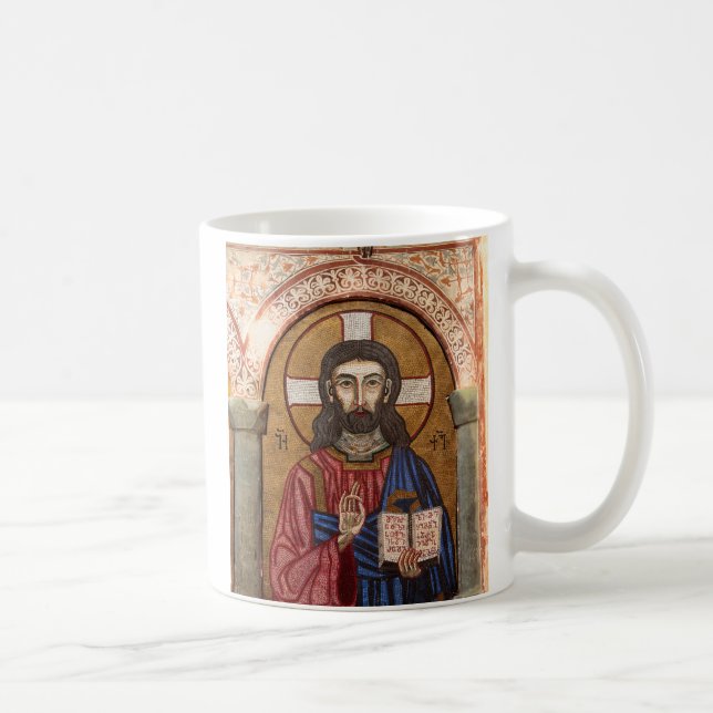 Ancient Jesus Mosaic Coffee Mug (Right)