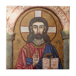 Ancient Jesus Mosaic Tile