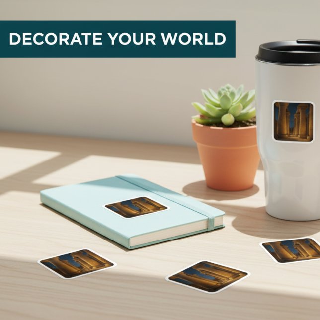 Ancient Karnak Temple Columns Sticker (Creator Uploaded)