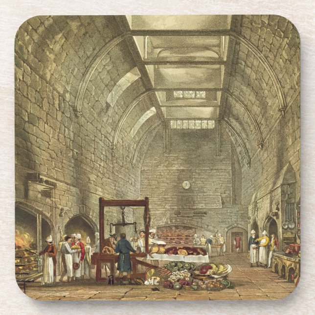 Ancient Kitchen, Windsor Castle, engraved by Willi Coaster (Front)