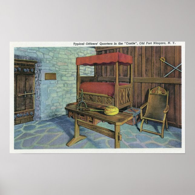 Ancient Lombardy Poplar Tree and French Castle Poster (Front)