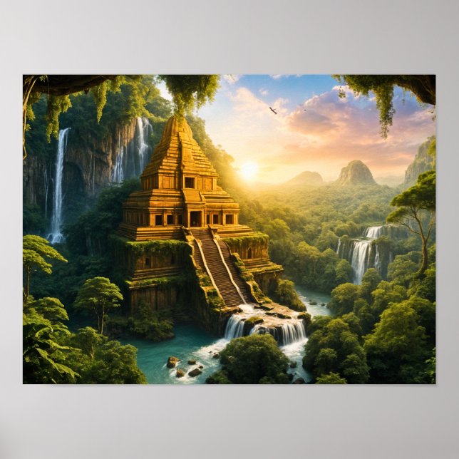Ancient Lost City in the Jungle Poster (Front)