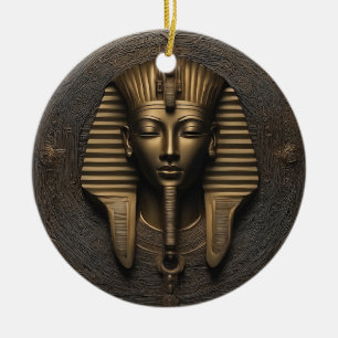 Ancient Luxuries Redefined - Pharaoh Elegance Ceramic Tree Decoration