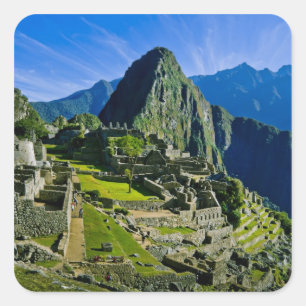 Ancient Machu Picchu, last refuge of the 2 Square Sticker