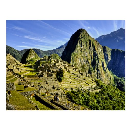 Image of Ancient Machu Picchu, last refuge of the Postcard