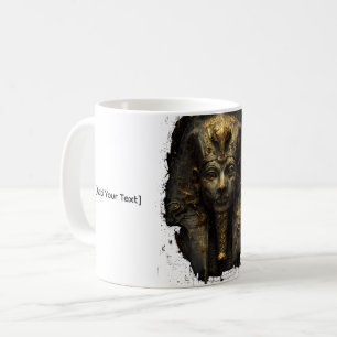 Ancient Malice Egyptian Pharaoh Black Gold Coffee Mug