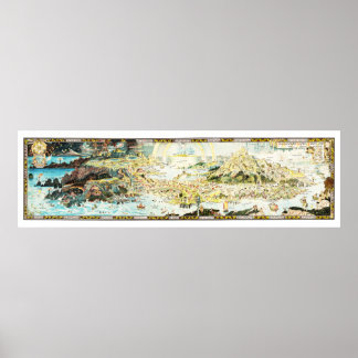 Ancient Map of Fairyland by Bernard Sleigh Poster