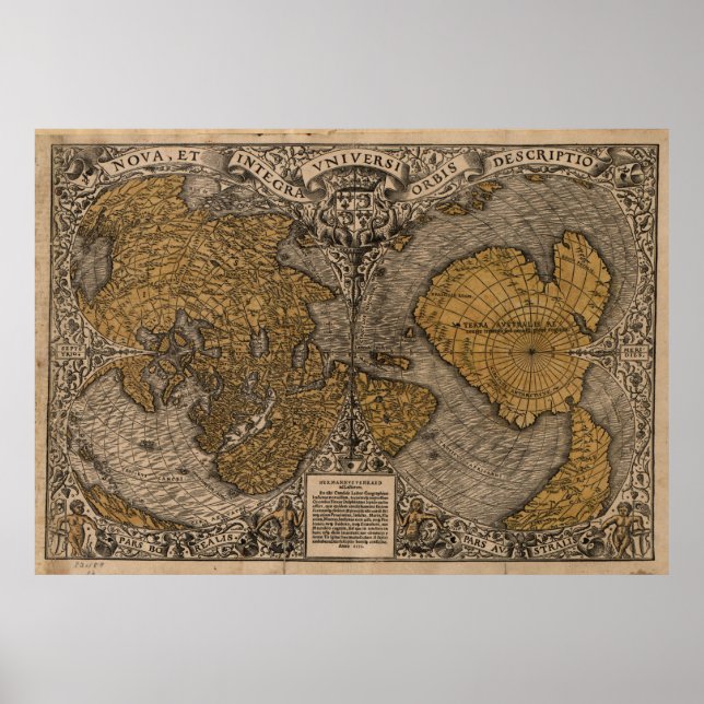 Ancient Map of The World (1531) Poster (Front)