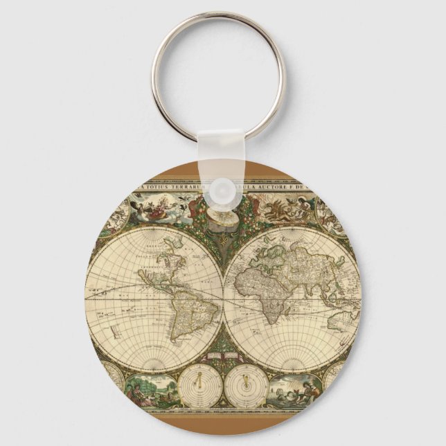 Ancient Map Series Key Ring (Front)