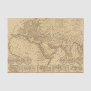 Ancient Map Tissue Paper