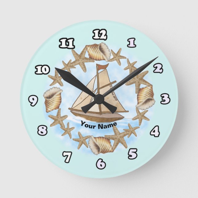 Ancient Mariner boat Clock (Front)