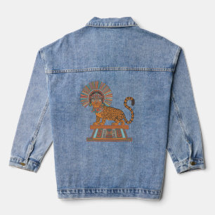 ANCIENT MAYA TIGER DENIM JACKET
