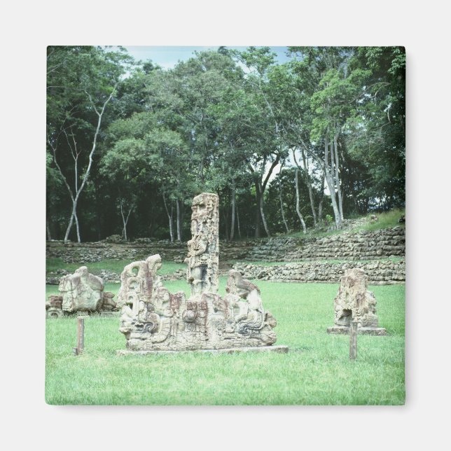 Ancient Mayan Ruins Copan N.W. Honduras Photo Magnet (Front)
